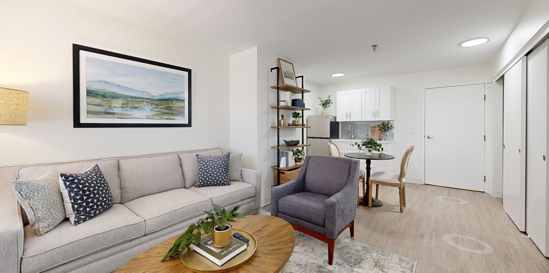 Newly renovated apartment at Walden Place Senior Living in Iowa City, Iowa, completed in 2025.